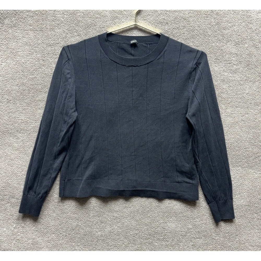 Rachel Comey Charcoal Long Sleeve Shirt Womens Medium Waist Length Crew